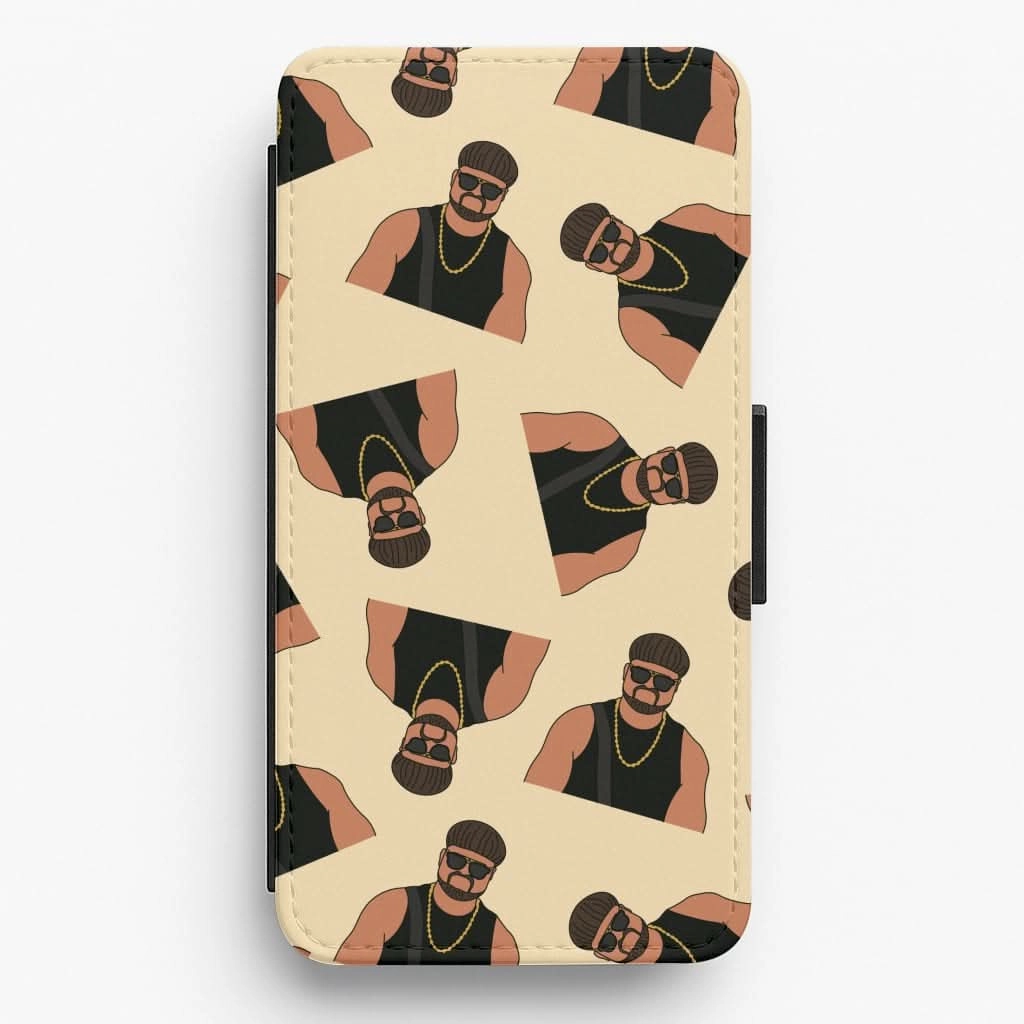 Protective Pattern Texture Ibiza Final Boss Pattern Flip / Wallet Phone Case