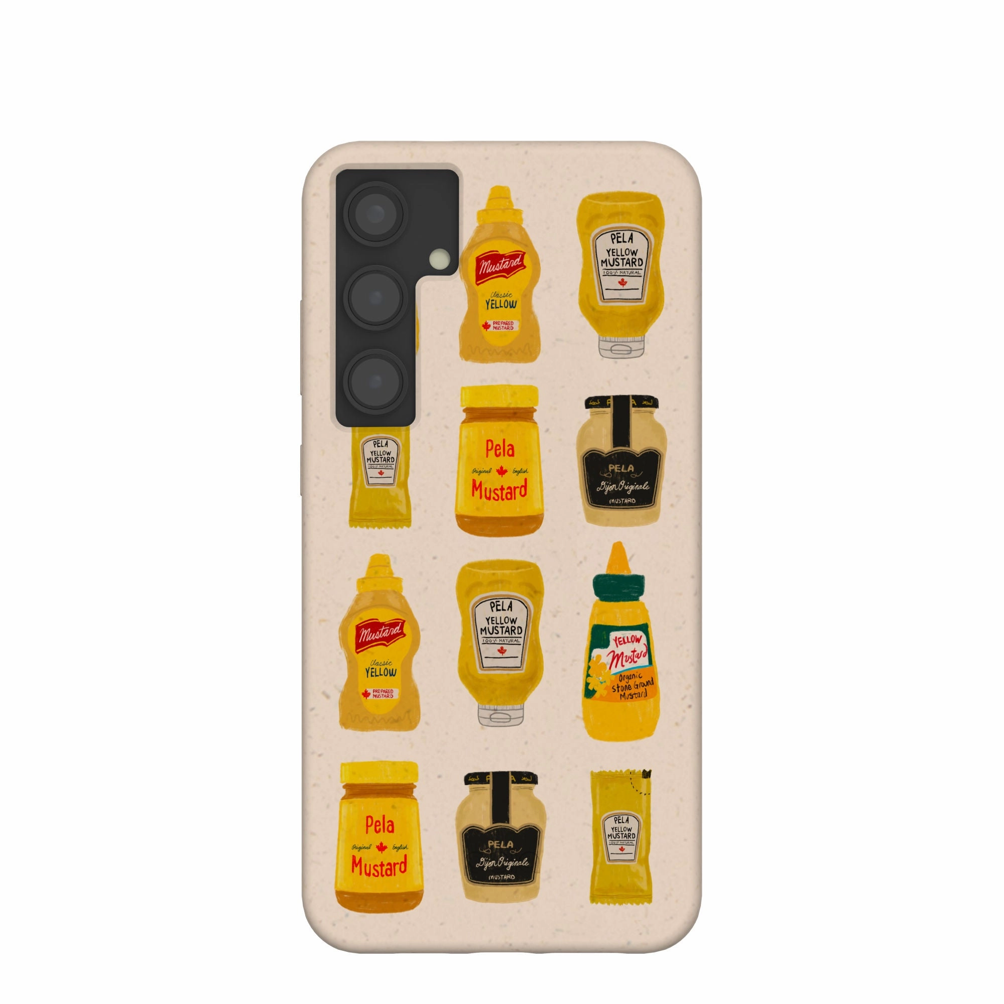 Seashell Mustard Fan Samsung Galaxy S24 (Plus) Case Comfort Texture Layer