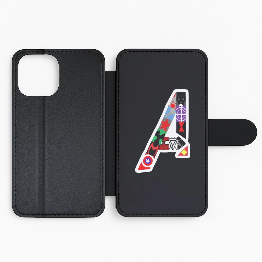 Avengers Logo - Marvel Flip / Wallet Phone Case Soft Shield