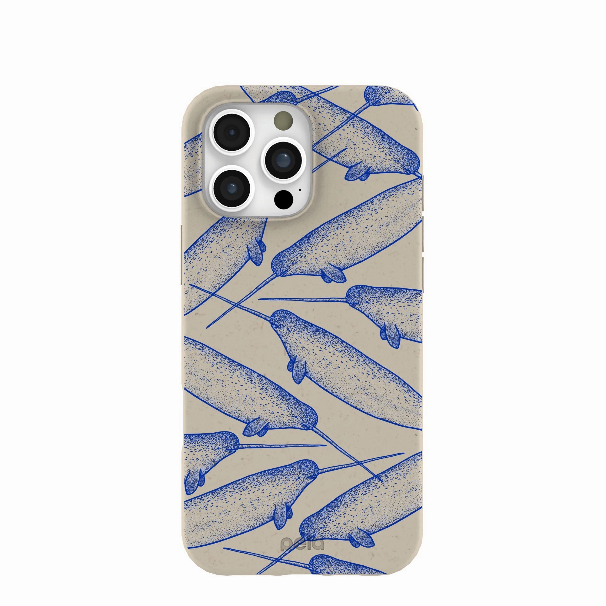 Comfort Finish Hand Friendly London Fog Magical Narwhal iPhone 16 Pro Max Case