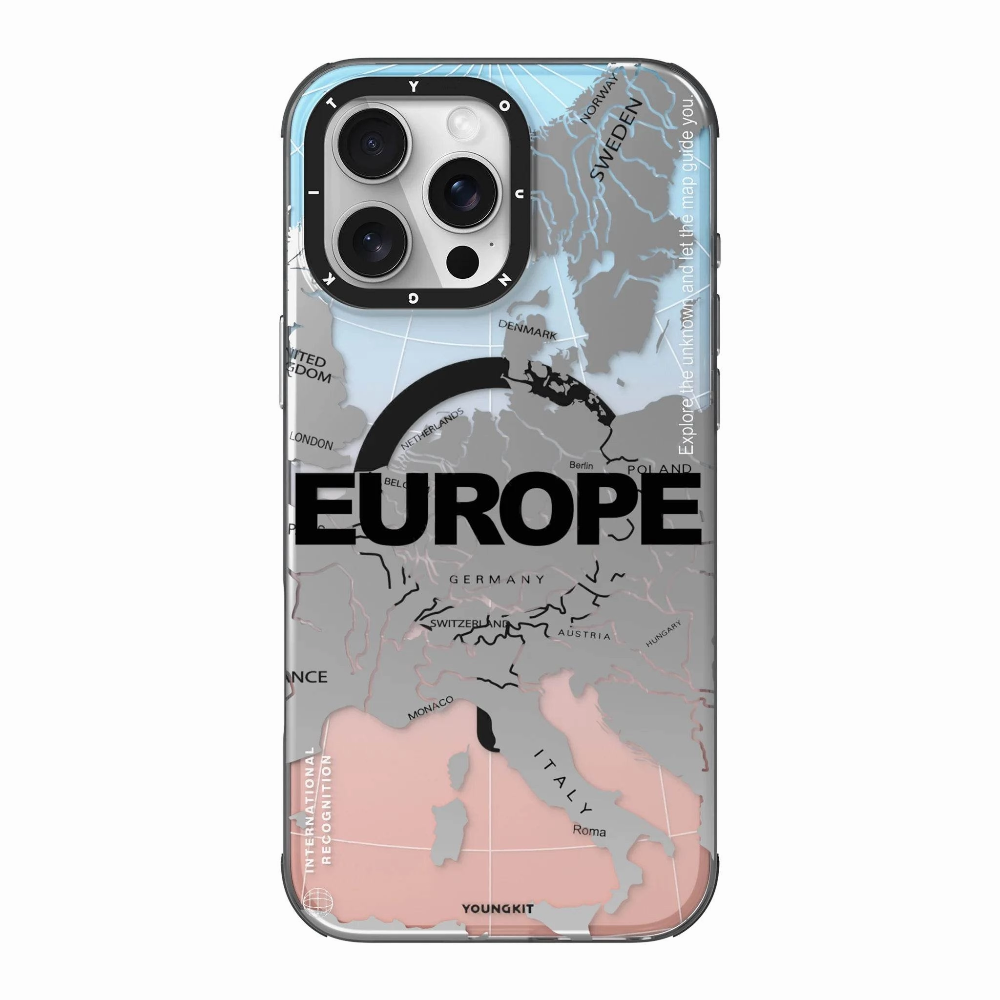 Protective Look YOUNGKIT Artistic Continent Map Graphic Case - iPhone