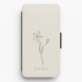 Slim Profiled Inner Peace  Flip / Wallet Phone Case