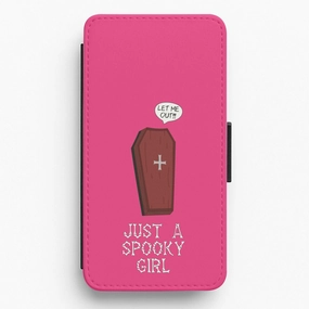 Light Protection Just A Spooky Girl Flip / Wallet Phone Case