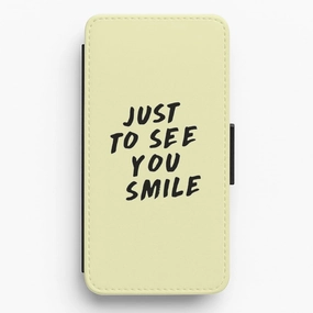 Just To See You Smile - Why Don't We Flip / Wallet Phone Case Smooth Feel Water Resistant