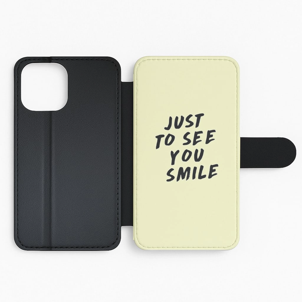 Minimal Protection Shock Surface Layer Just To See You Smile - Why Don't We Flip / Wallet Phone Case