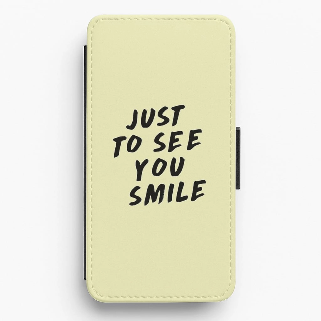 Just To See You Smile - Why Don't We Flip / Wallet Phone Case Smooth Feel Water Resistant