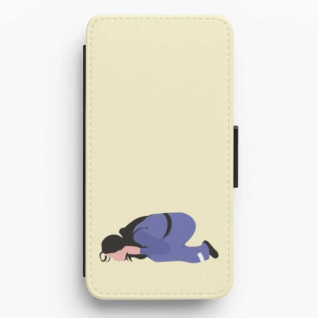 Katy Kissing Ground Flip / Wallet Phone Case Minimal Shield Texture