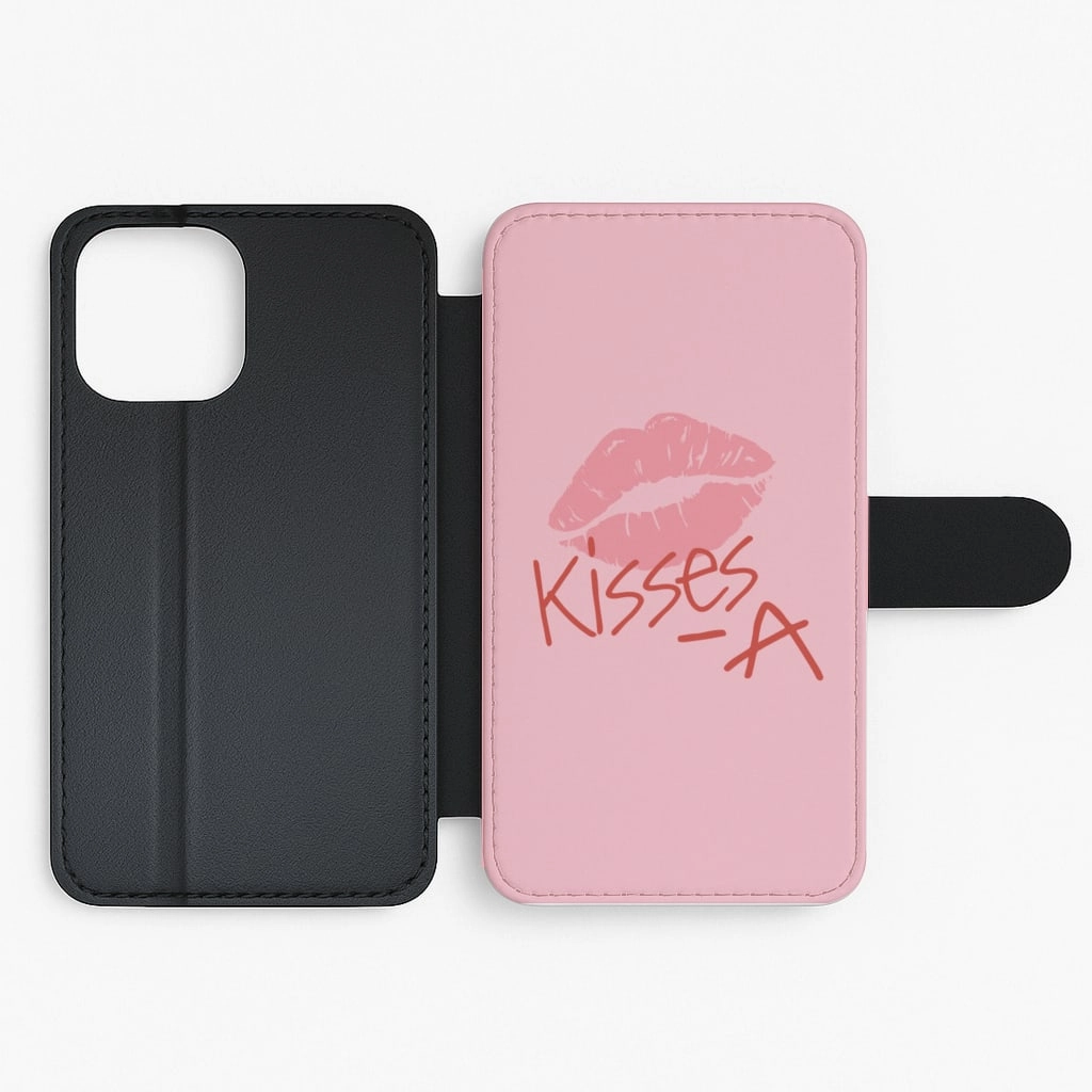 Kisses - A - Pretty Litte Liars Flip / Wallet Phone Case Soft Build Texture