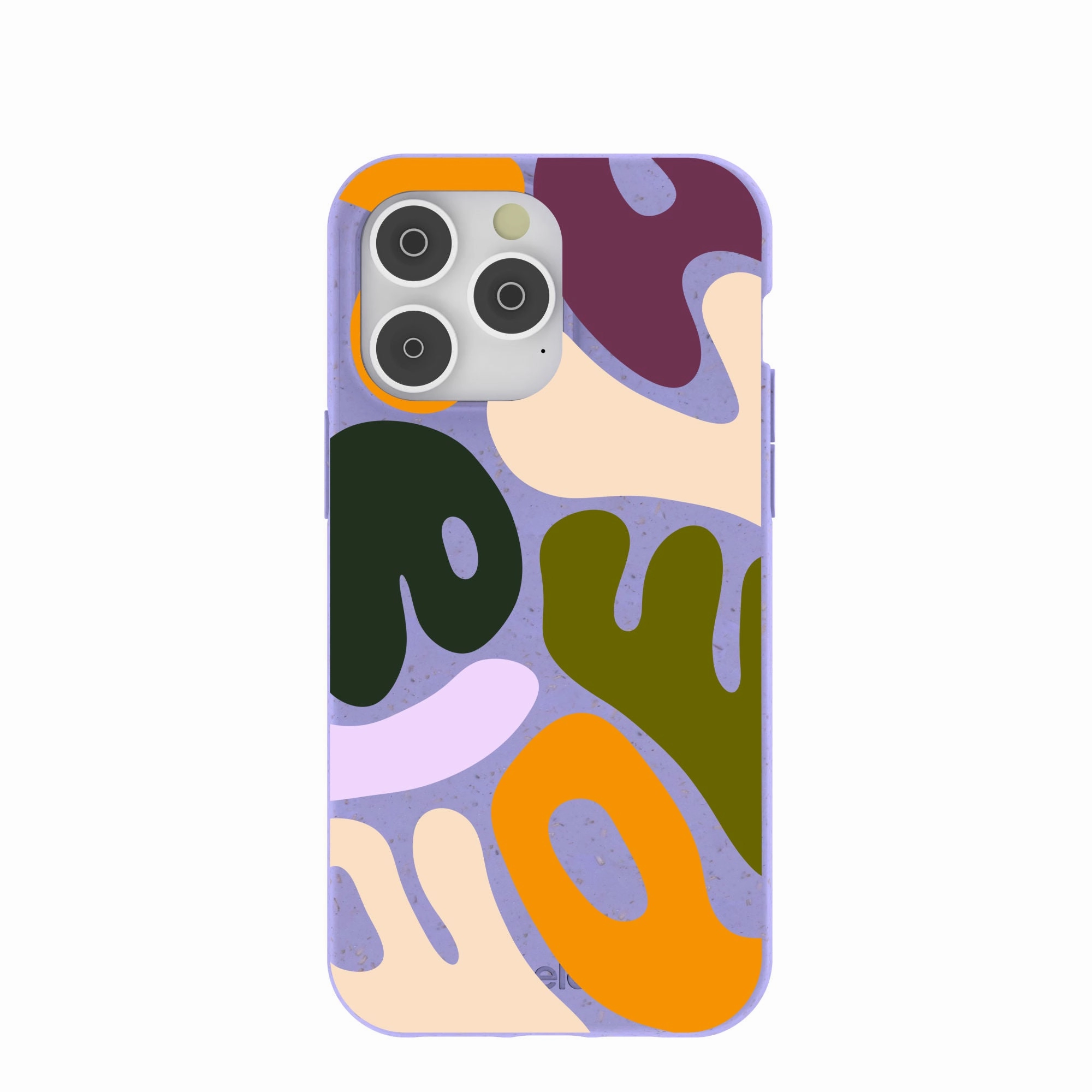 Lavender Alphabet Soup iPhone 14 Pro Max Case Comfort Texture