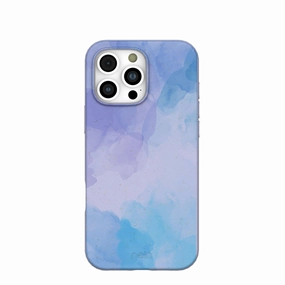 Lavender Blue Reflections iPhone 16 Pro Max Case Flexible Fit Protective Edge Layer
