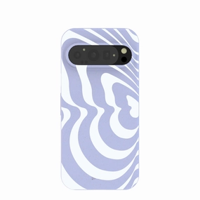Lavender Flutter Left Google Pixel 9/9 Pro Case Textured Grip