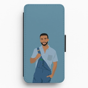 Minimal Shield Texture Outdoor Use Aston Flip / Wallet Phone Case