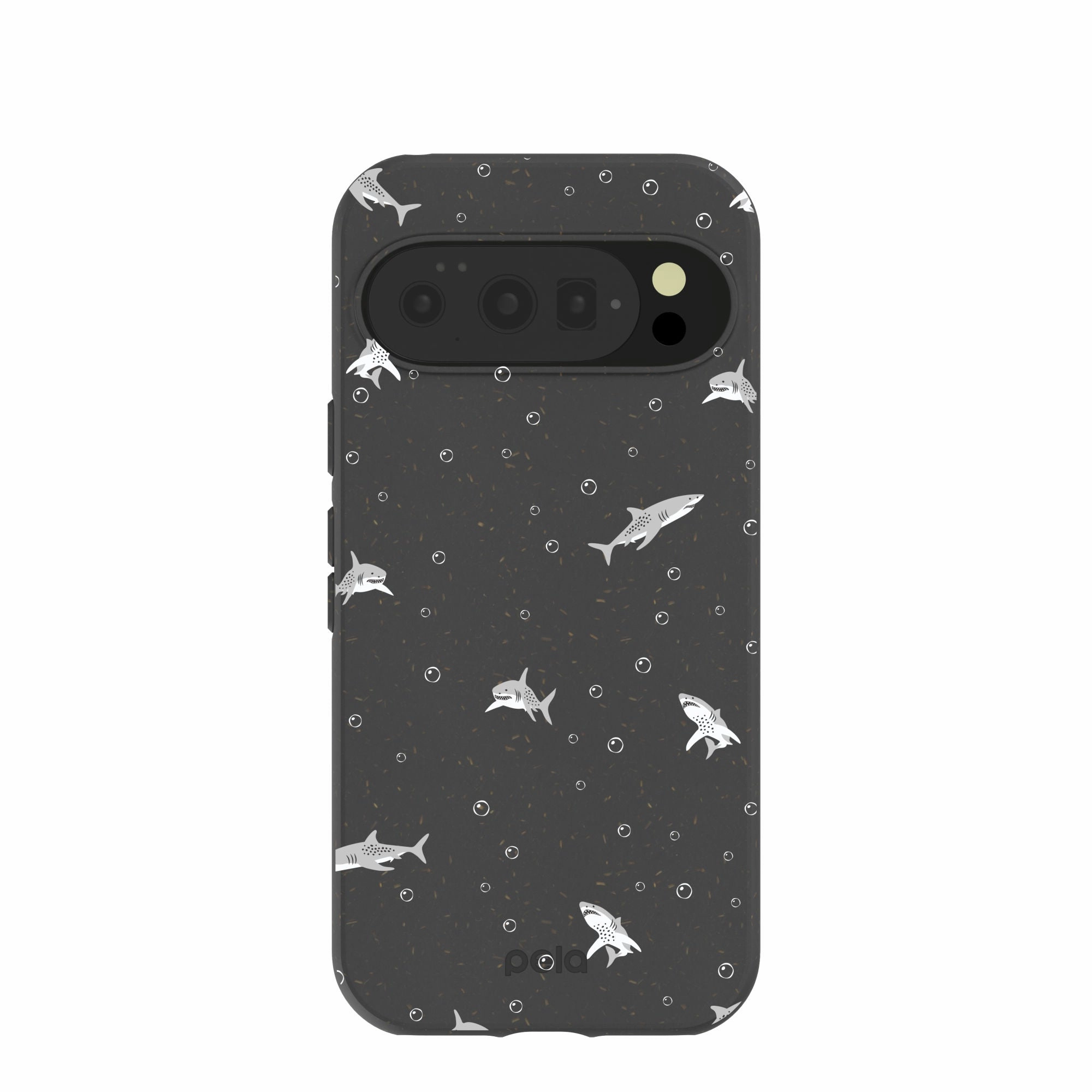Smooth Layer Texture Black Lil Sharks Google Pixel 10/10 Pro Case