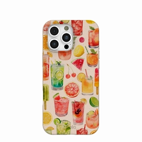 Durable Texture Seashell Sunset Sips iPhone 16 Pro Max Case