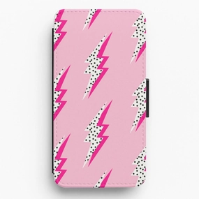 Lightning Bolt Flip / Wallet Phone Case Hybrid Touch