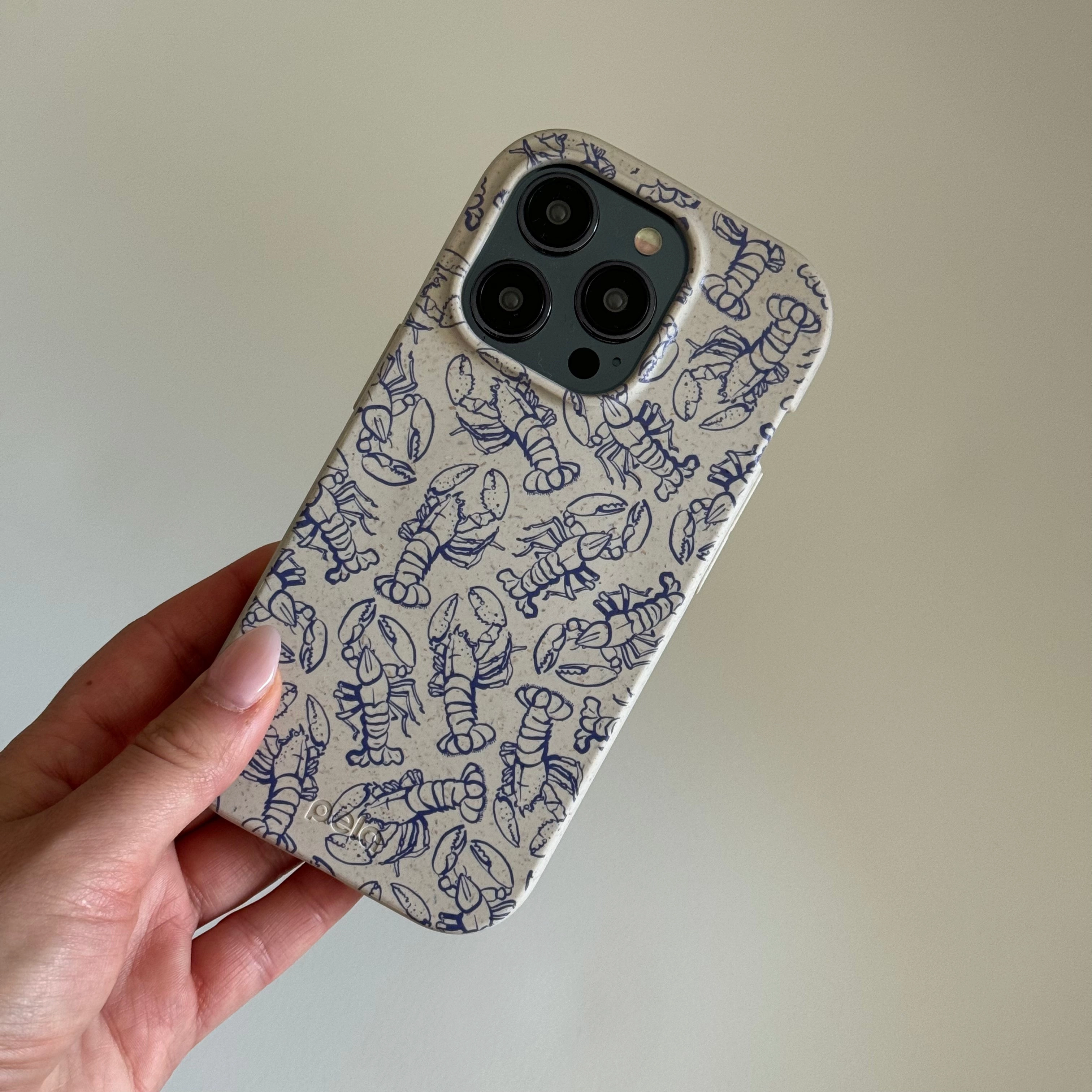 Vivid Texture London Fog Blue Lobster iPhone 17 Pro Max Case