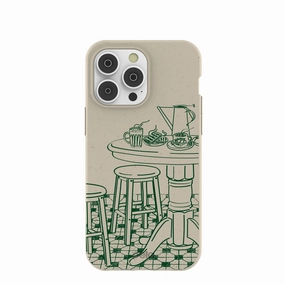 Durable Texture Stylish Touch London Fog Brunch iPhone 14 Pro Max Case