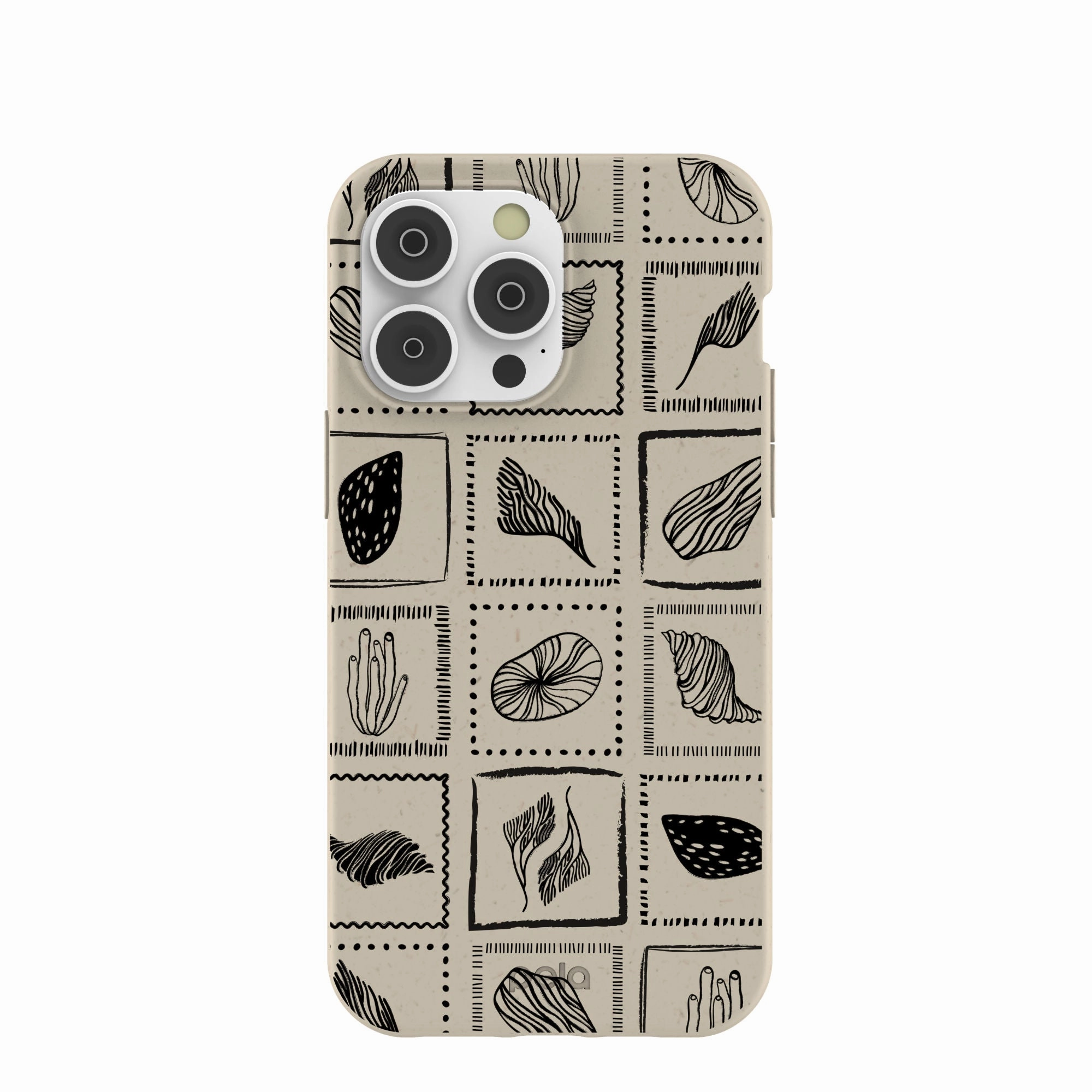 Premium Texture Design London Fog Coral Tiles iPhone 14 Pro Max Case