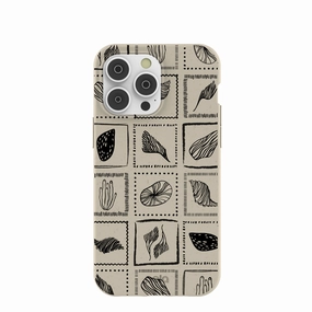 Premium Texture Design London Fog Coral Tiles iPhone 14 Pro Max Case