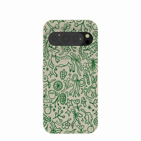 London Fog Cozy Woodland Google Pixel 9/9 Pro Case Smooth Surface Layer Bold Look