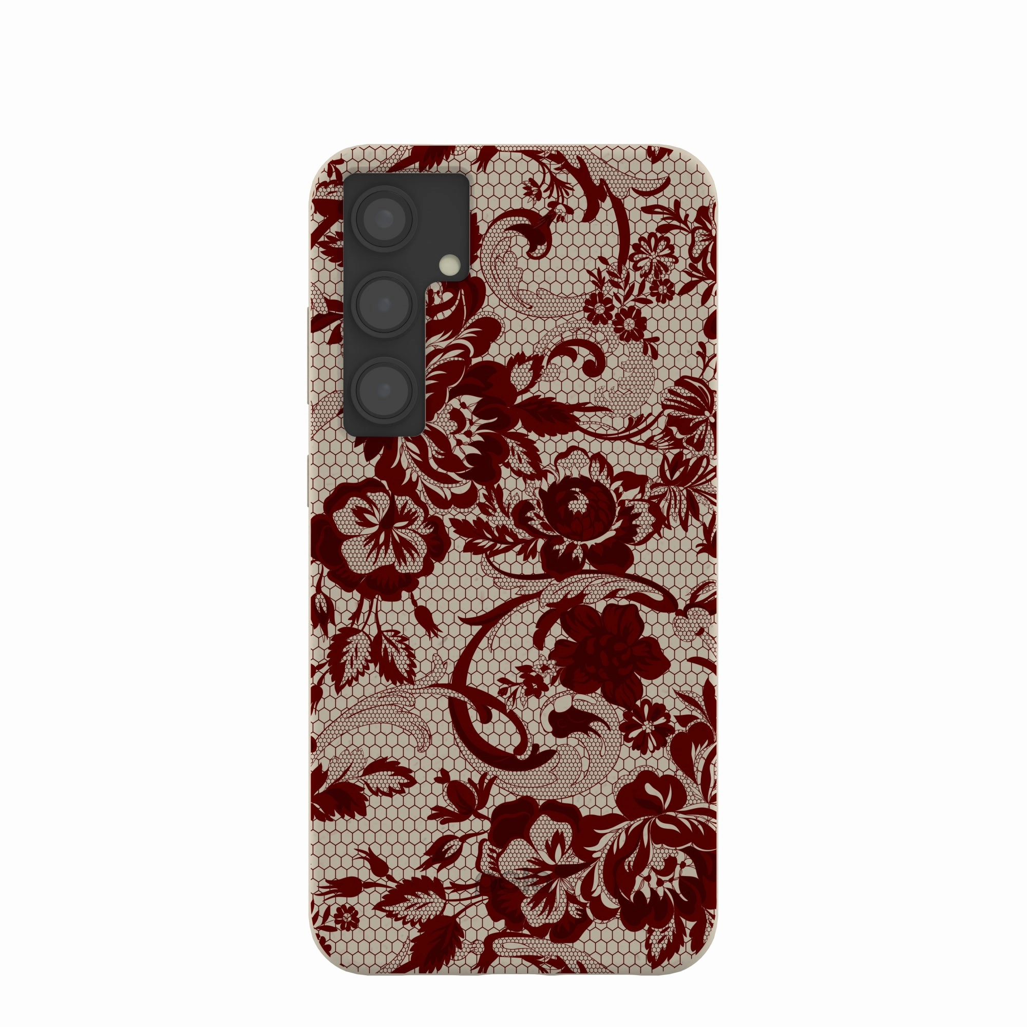 London Fog Crimson Veil Samsung Galaxy S24 (Plus) Case Sleek Build Soft Material