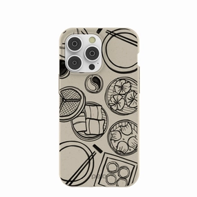 Durable Edge Layer London Fog Dimsum Doodles iPhone 14 Pro Max Case