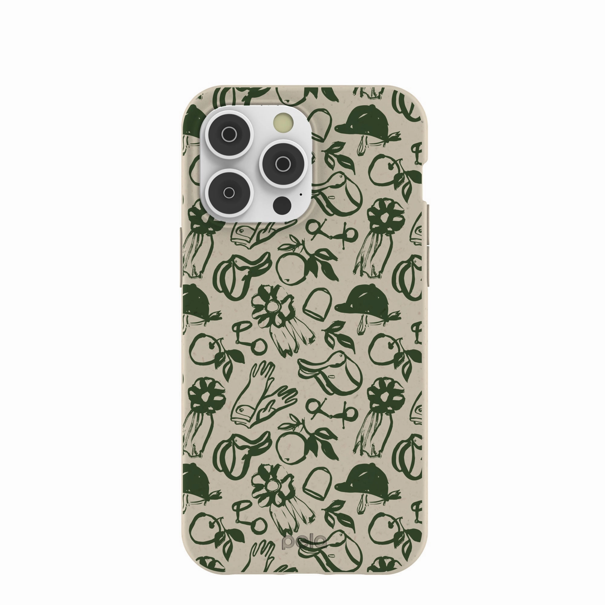 Elegant Layer Texture London Fog Equestrian iPhone 14 Pro Max Case