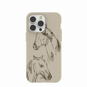 London Fog Equine iPhone 14 Pro Max Case Marble finish
