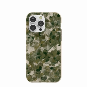 London Fog Foliage Camo iPhone 14 Pro Max Case Textured Grip