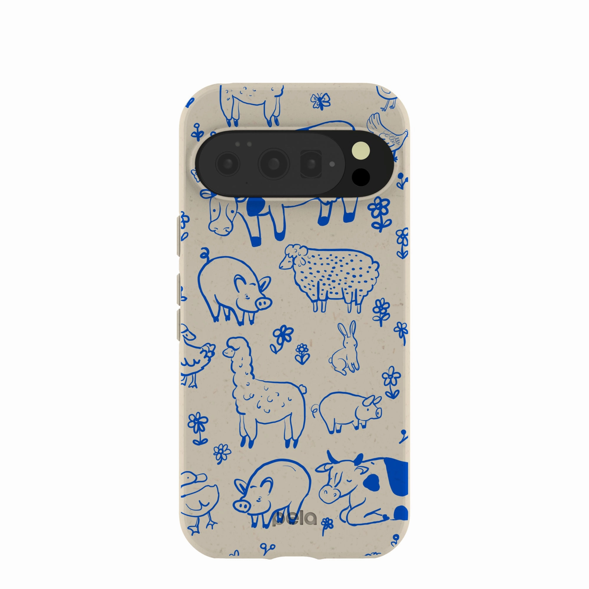London Fog Happy Farmyard Google Pixel 10/10 Pro Case Stylish Layer Matte Feel Texture