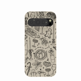 London Fog Holiday Dinner Party Google Pixel 9/9 Pro Case Daily Essential Compact Texture Layer
