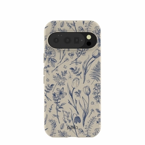 London Fog Indigo Bouquet Google Pixel 10/10 Pro Case Outdoor Use