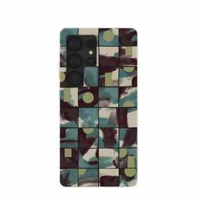 London Fog Mosaic Puzzle Samsung Galaxy S25 Ultra Case Vivid Pattern