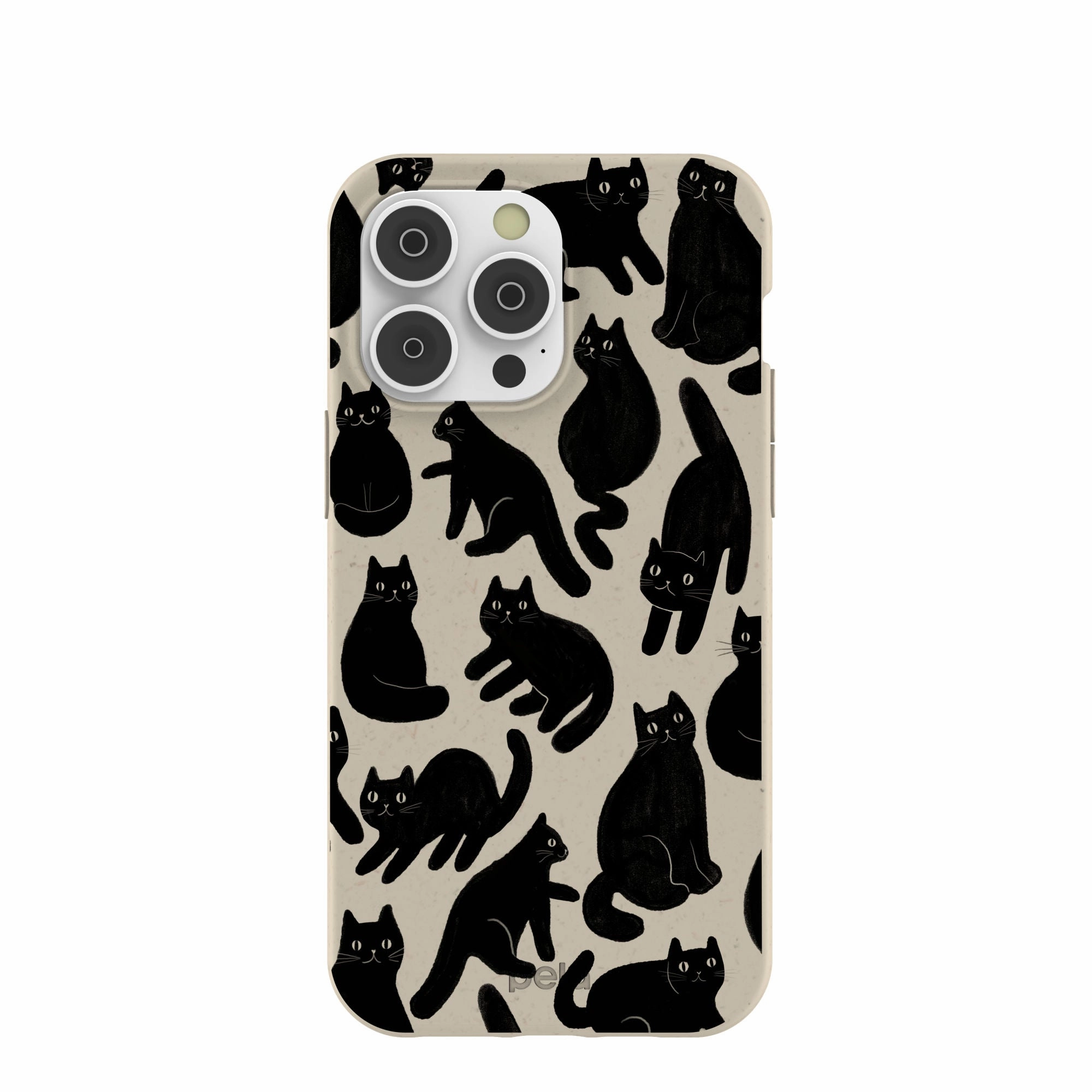 Scratch Guard Casual Design London Fog Night Meowers iPhone 14 Pro Max Case