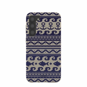 London Fog Ocean Knit Samsung Galaxy S23 (Plus) Case Enhanced grip