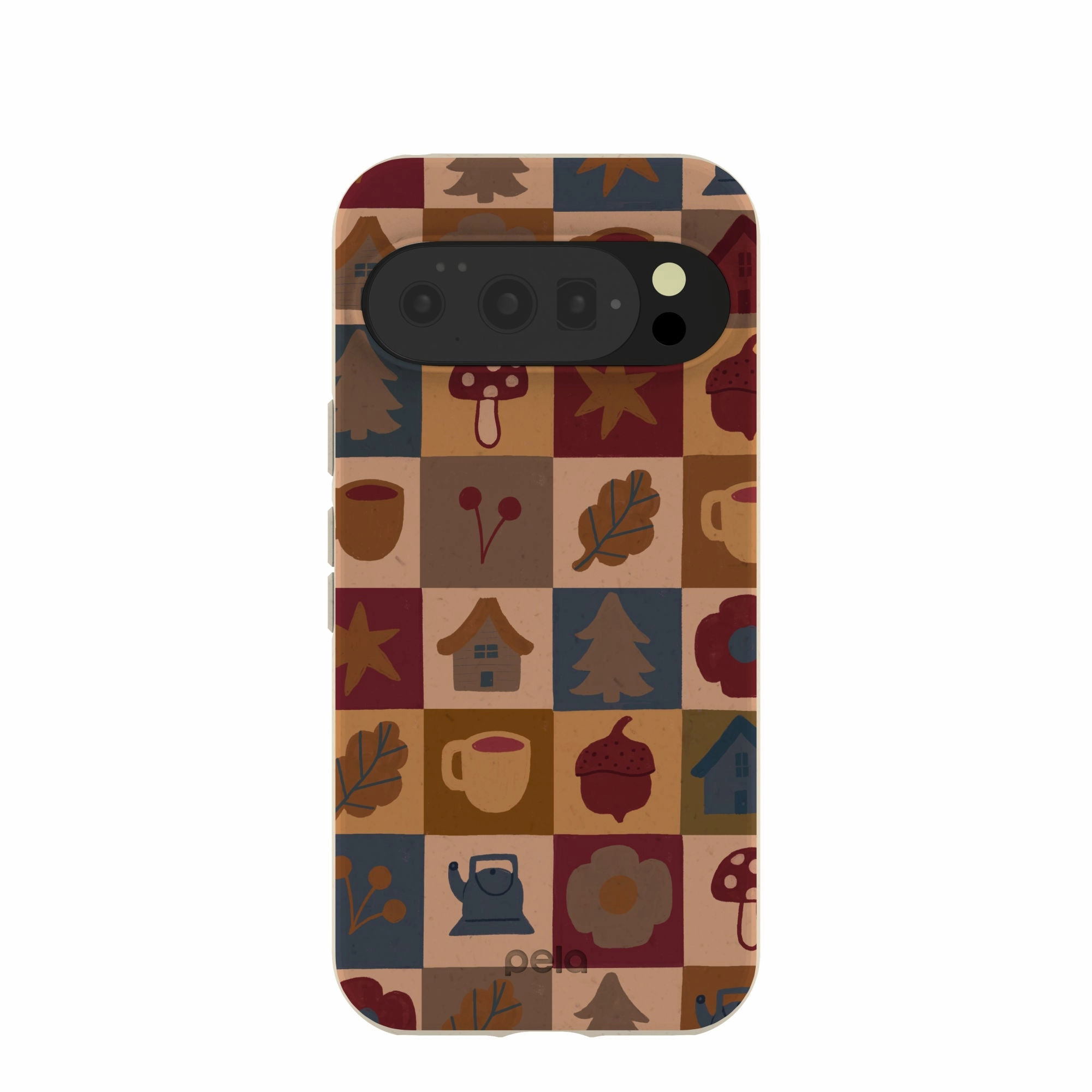 London Fog Rustic Grid Google Pixel 10/10 Pro Case Soft Protection Edge