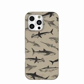 Smooth Look Texture London Fog Shark World iPhone 16 Pro Max Case