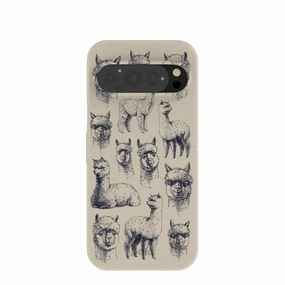 Protective Build London Fog Spitting Llama Google Pixel 9/9 Pro Case