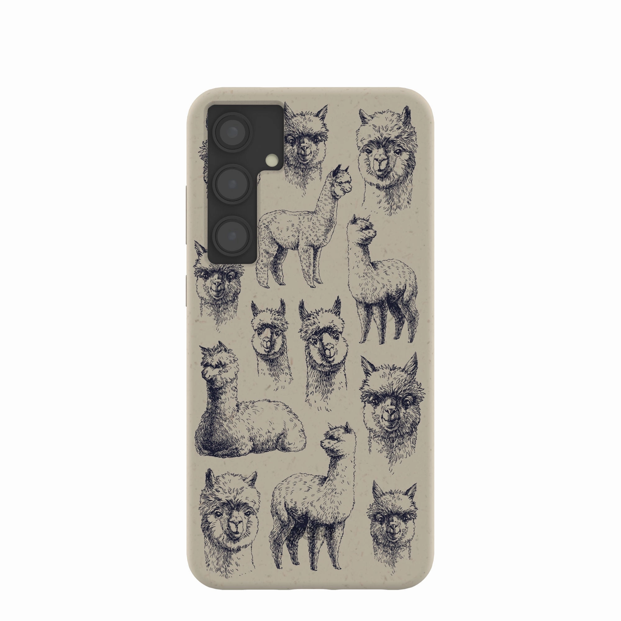 London Fog Spitting Llama Samsung Galaxy S24 (Plus) Case Smooth Pattern Finish