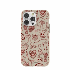 Modern Grip Design London Fog Spooky Dinner Party iPhone 14 Pro Max Case