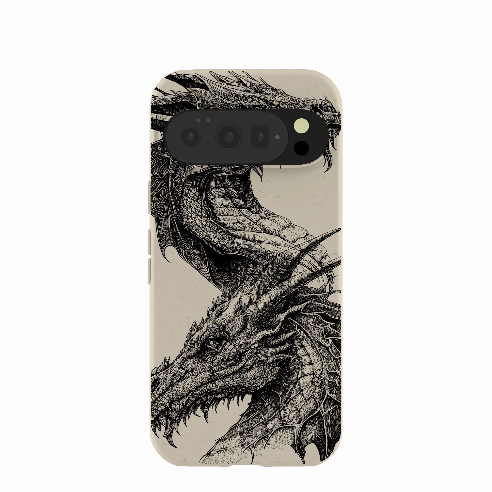 London Fog Twin Dragons Google Pixel 10/10 Pro Case Strong material