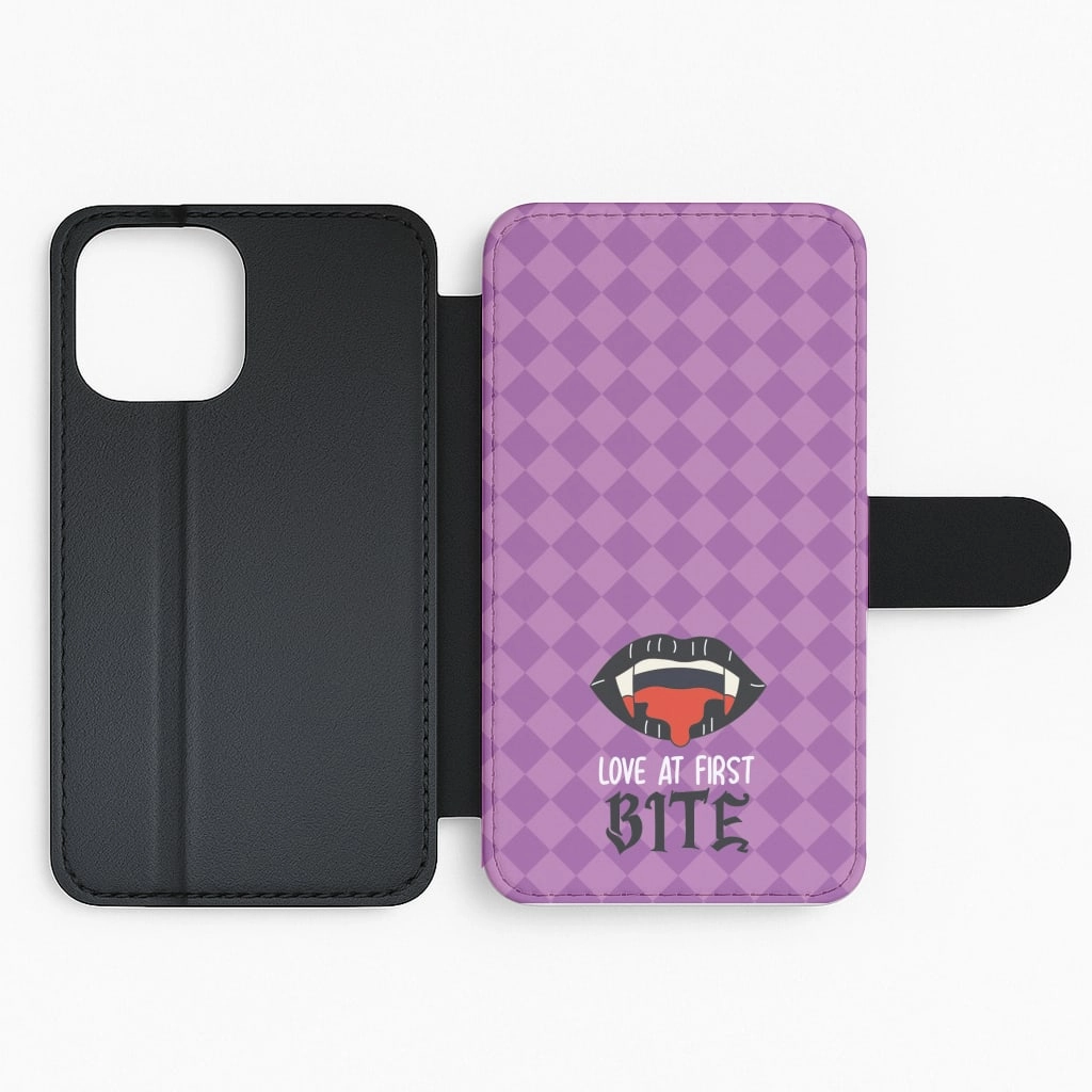 Protective Corner Protective Frame Love At First Bite - VD Flip / Wallet Phone Case