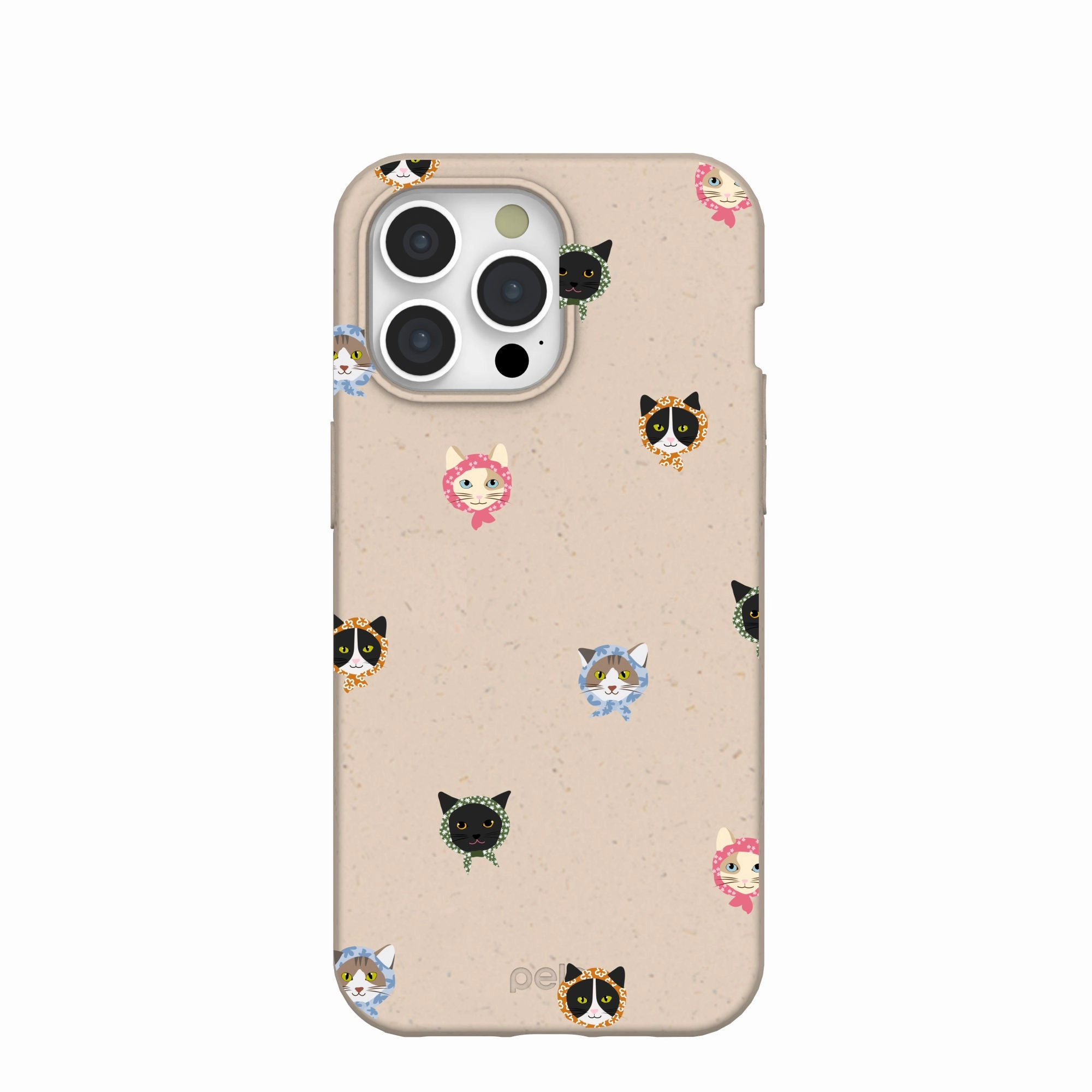 Seashell Cat Couture iPhone 15 Pro Max Case Non slip grip