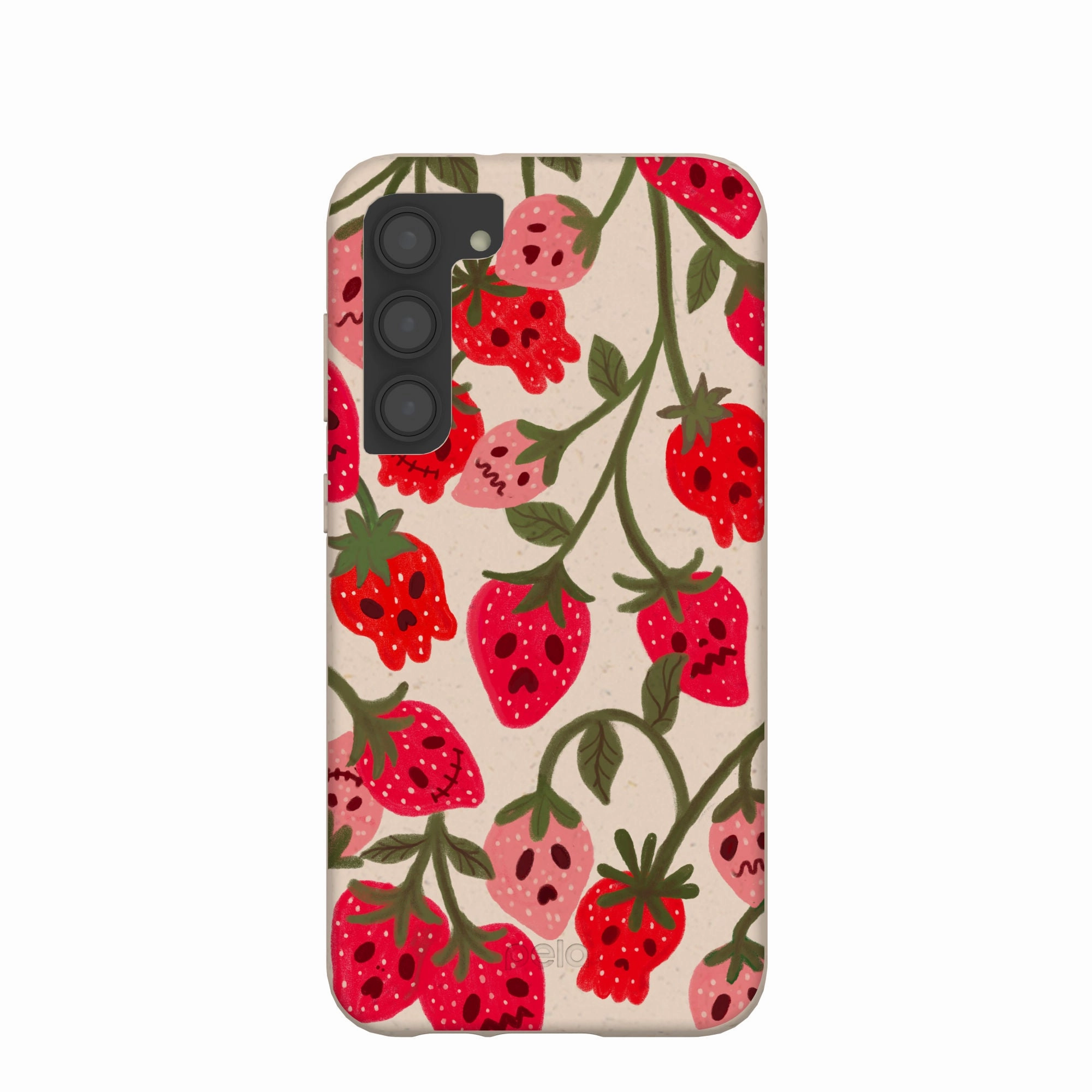 Premium Material Luxury Coating Seashell Strawboories Samsung Galaxy S23 (Plus) Case