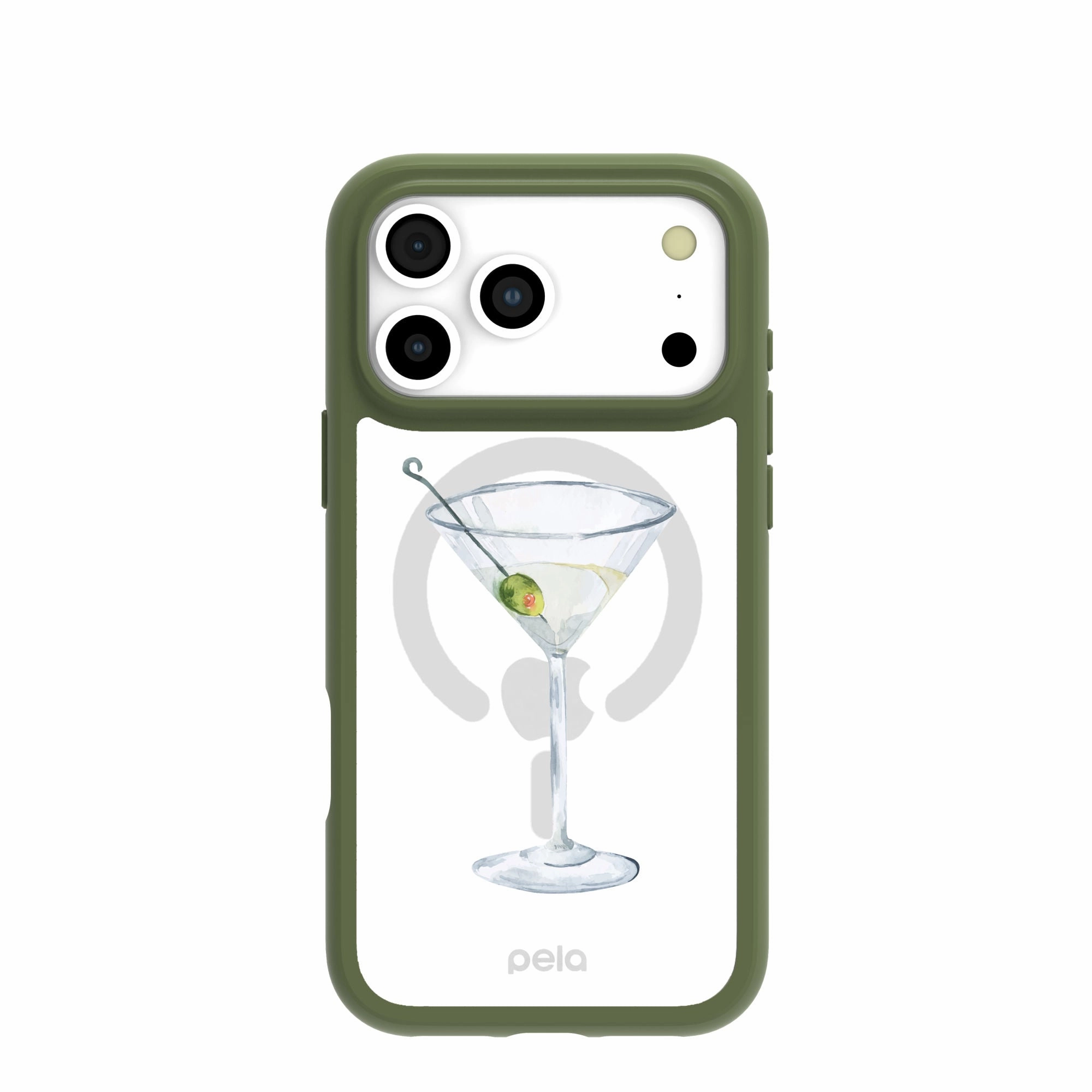 Clear Martini Moment iPhone 17 Pro Max Case With Forest Floor Ridge (MagSafe included) Flexible Edge