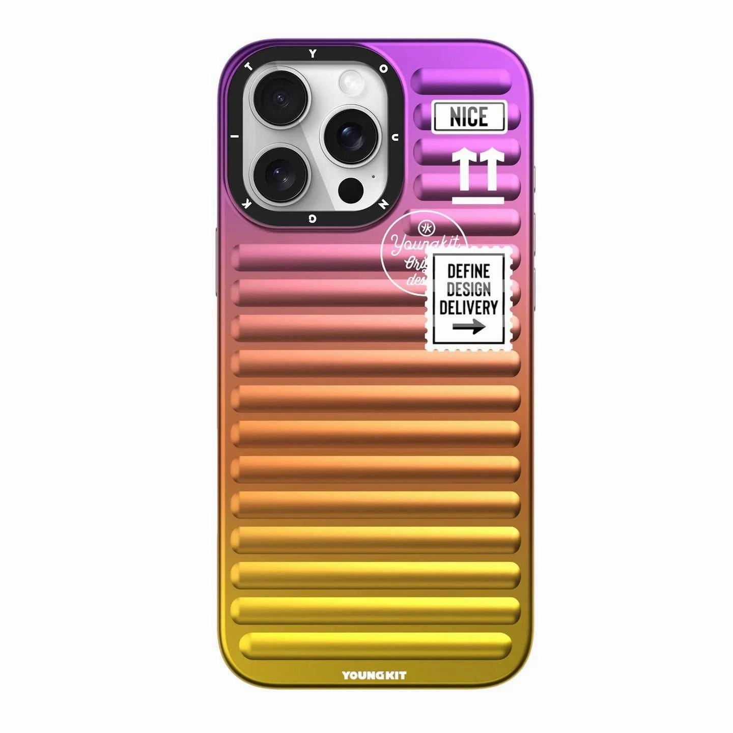 Trendy Aesthetic YOUNGKIT Serenity Gradient Spectrum Case - iPhone