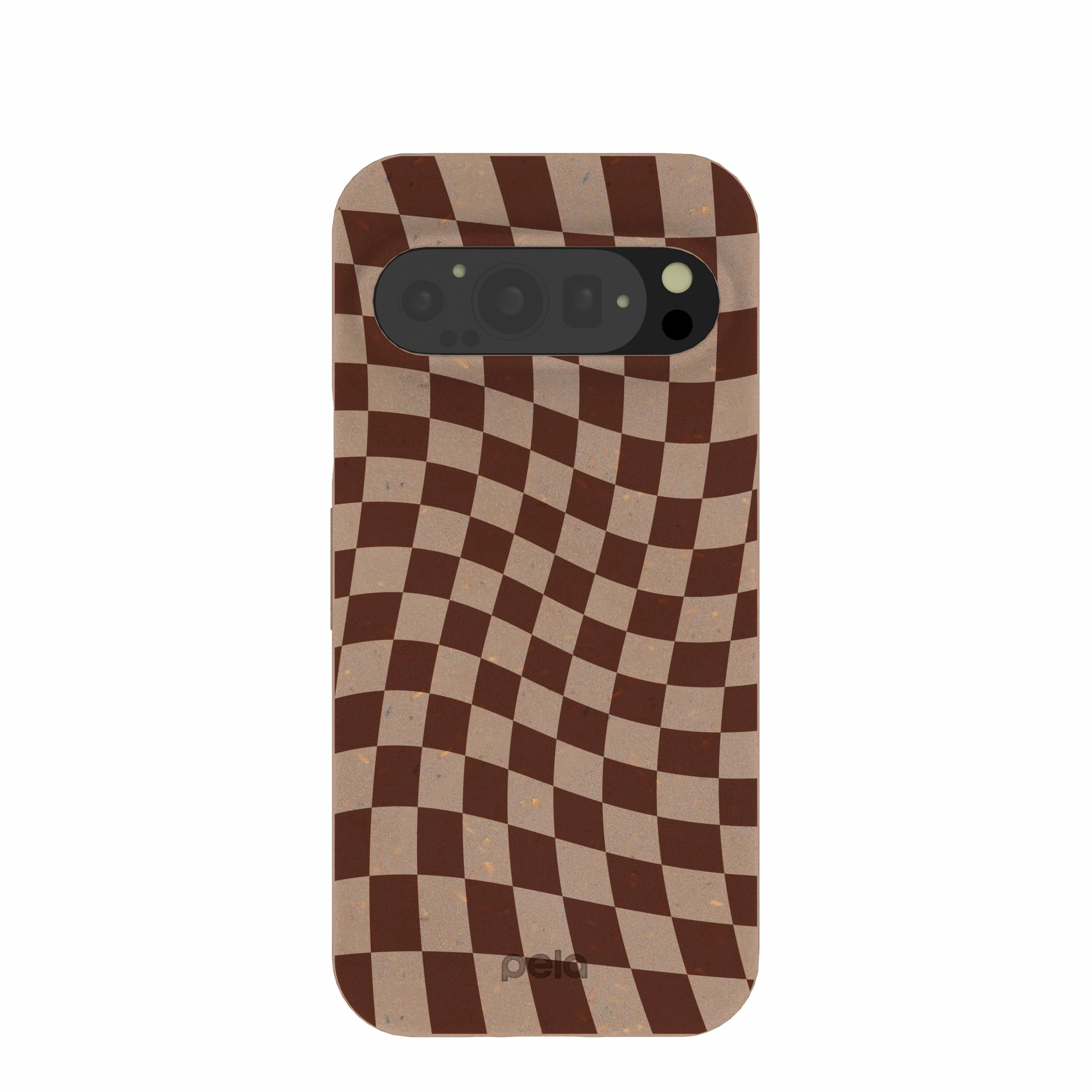Clear Edge Chocolate Brown Cafe Check Google Pixel 9/9 Pro Case
