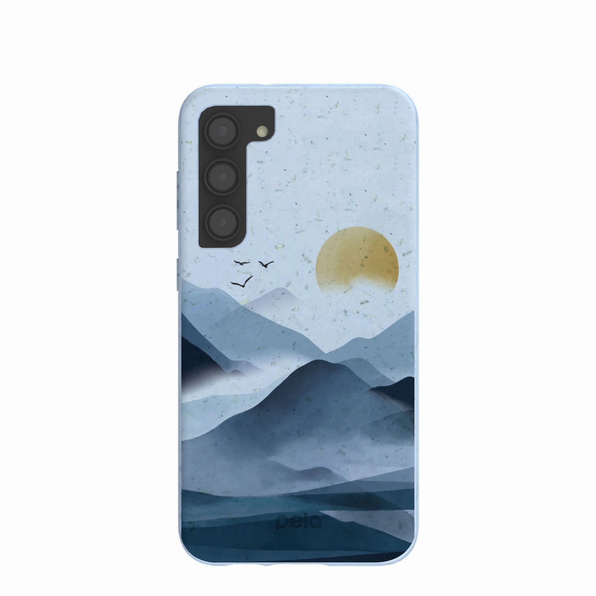 Powder Blue Misty Mountains Samsung Galaxy S23 (Plus) Case Sporty Appeal