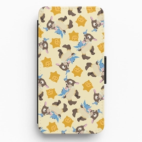 Classic Style Matte Guard Wish Pattern Flip / Wallet Phone Case