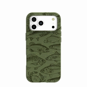 Compact Fit High-End Detail Forest Floor Fishing Lodge iPhone 17 Pro Max Case